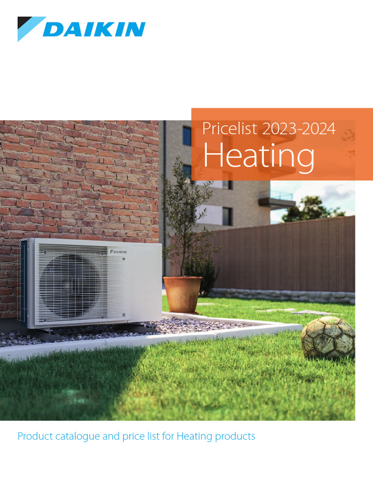 Daikin Heating 20232024 PDF Heat Pump Water Heating