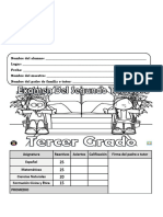 Asignatura Reactivos Aciertos Calificación Firma Del Padre o Tutor Español Matemáticas Ciencias Naturales Formación Cívica y Ética Promedio