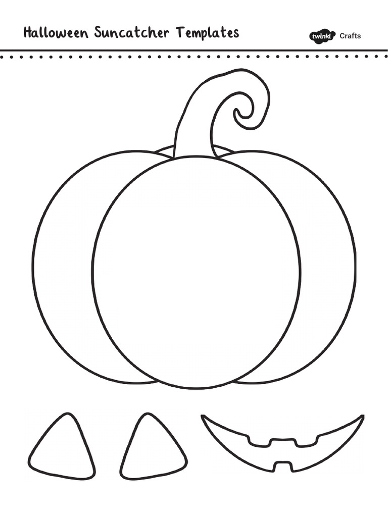 Halloween Suncatcher Templates PDF