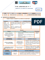 Ficha de Sesión de Aprendizaje Referente A RADIACIÓN UV