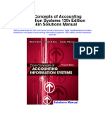 Core Concepts of Accounting Information Systems 13th Edition Simkin Solutions Manual