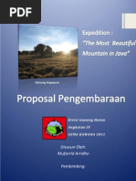 Proposal Pendakian Gue