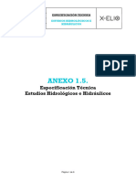 Anexo 1.5. Especificación Hidrológico-Hidráulico - Rev5