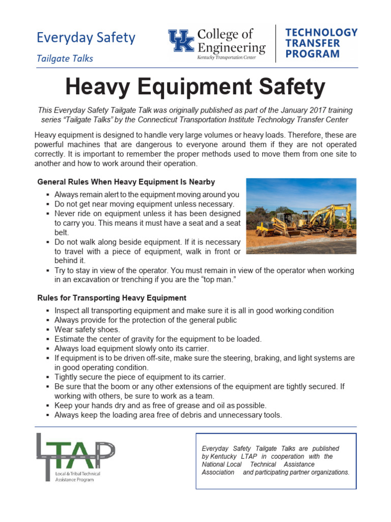 Heavy Equipment PDF Heavy Equipment Crane (Machine)