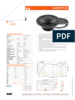 HERTZ Cento-PRO CPX165 Tech Sheet