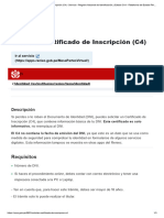 Solicitar Certificado de Inscripción (C4) - Servicio - Registro Nacional de Identificación y Estado Civil - Plataforma Del Estado Peruano