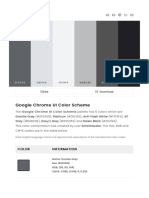 Google Chrome UI Color Scheme Black
