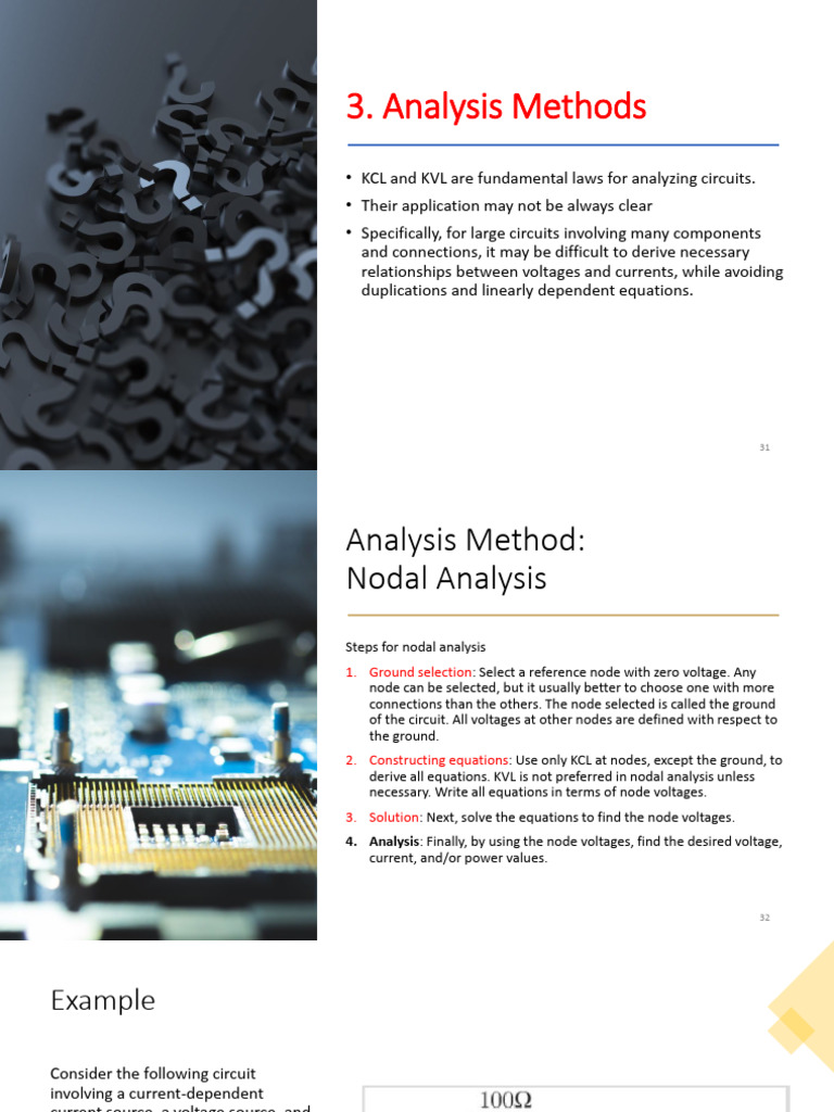 Analysis Methods PDF Electrical Network Equations