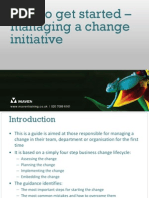 Starting a Change Initiative 