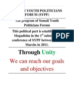 Somali Youth Politician Forum Program