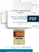 Aula - 14 - Coleta de Dados, Análise e Considerações Finais