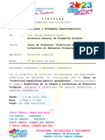 Circular - Curso de Formación Didáctica de La Lengua y Literatura en Edu...