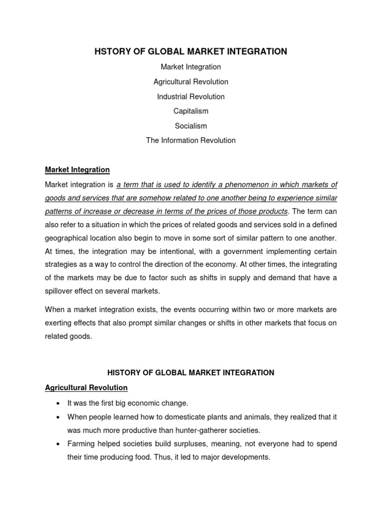 History of global market integration download free pdf capitalism