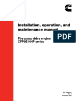 Installation, Operation, and Maintenance Manual: Fire Pump Drive Engine CFP9E HHP Series