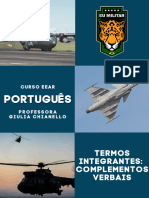 EEAR PORTUGUÊS II - Termos Integrantes - Complementos Verbais