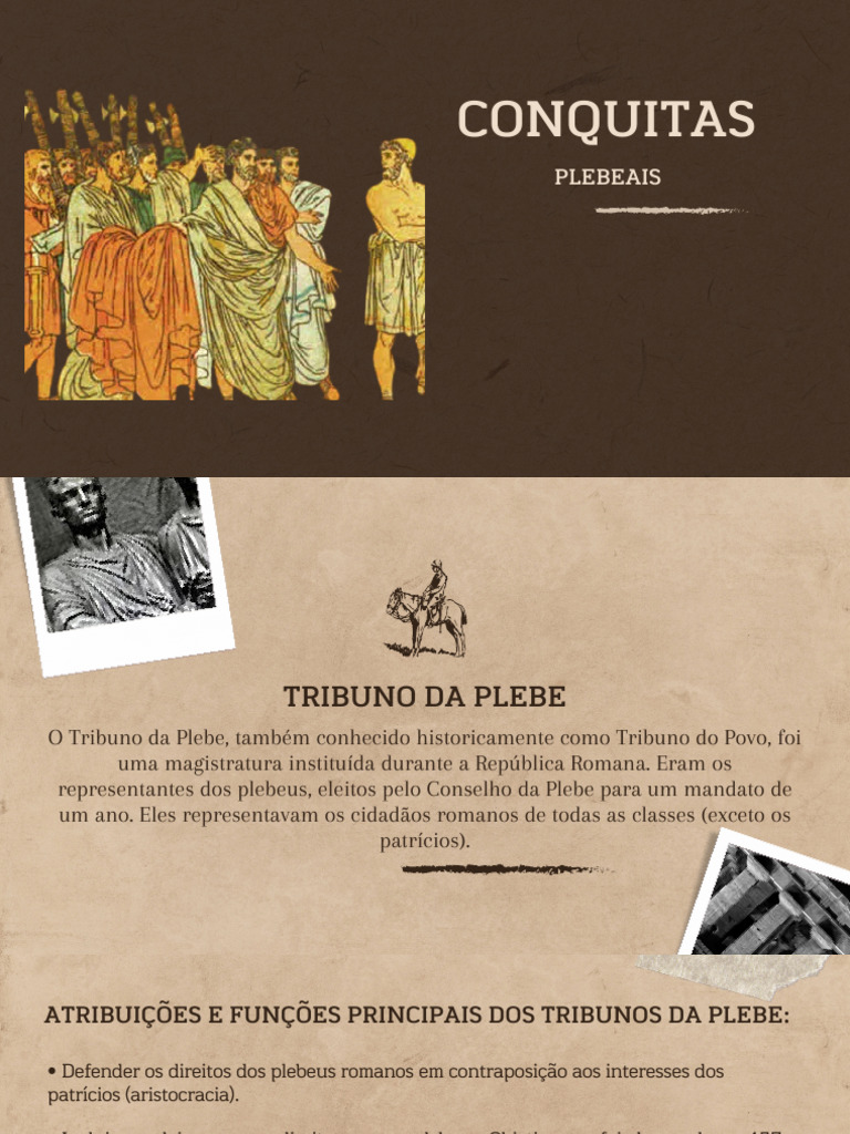 Conquistas dos Plebeus na Roma Antiga | PDF | Roma Antiga | República ...