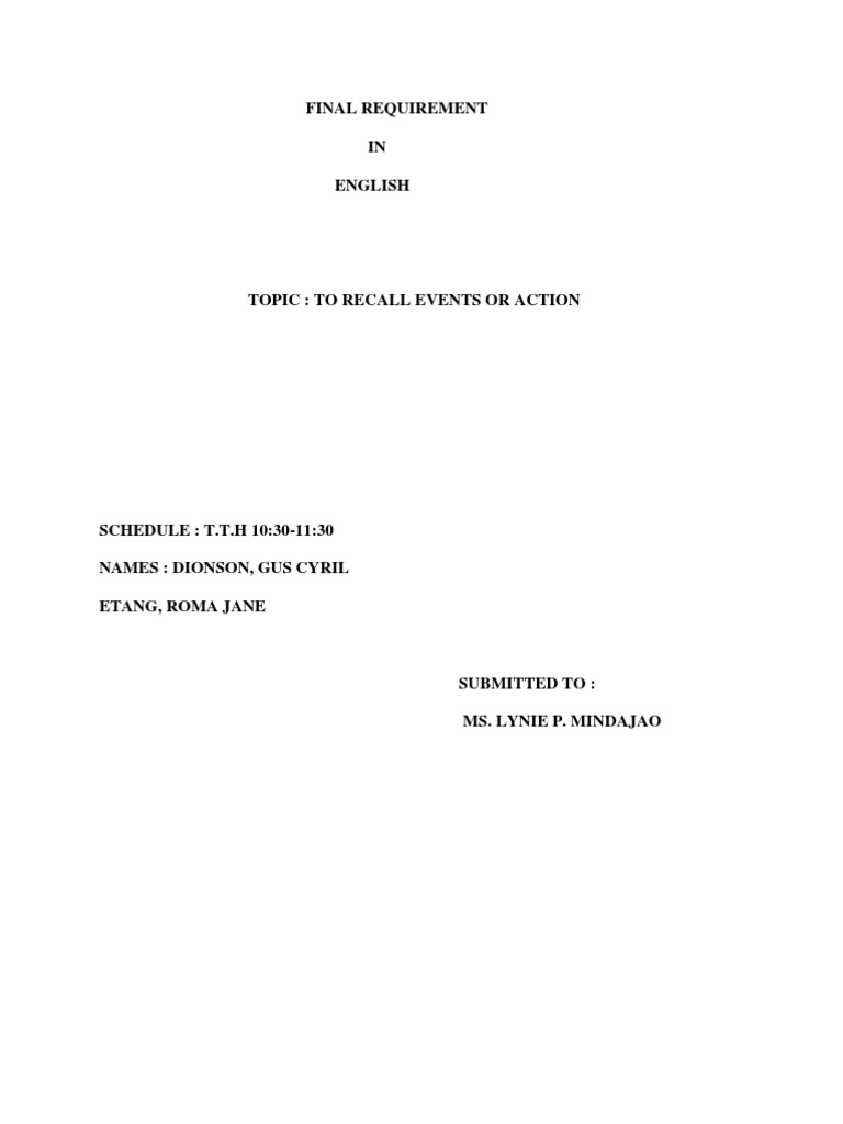 Final Requirement | PDF | Social Science