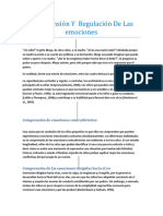 Comprensión Y Regulación de Las Emociones