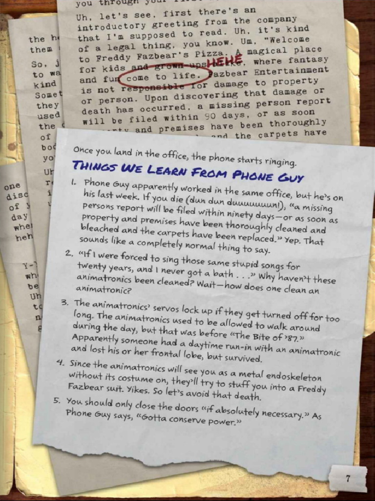 FNaF The Freddy Files 6 | PDF