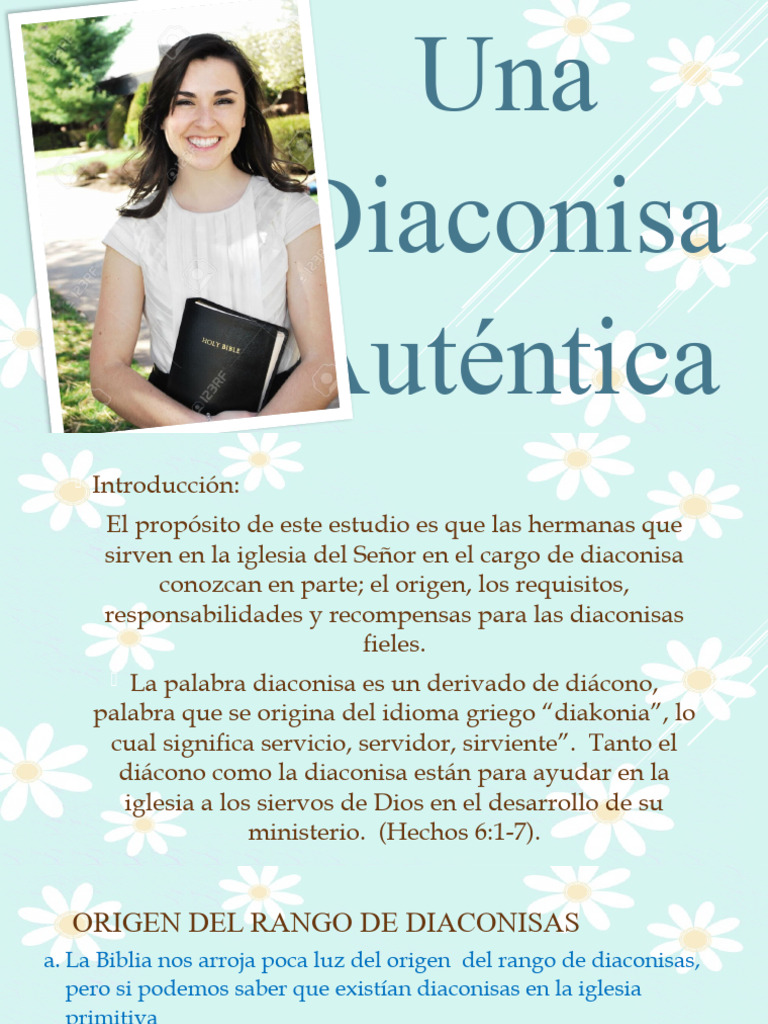 DIACONISAS | PDF | Diácono | Iglesia cristiana