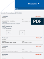 Conta Meu Saldo : Consulta Pix Enviados em 07/11/2023