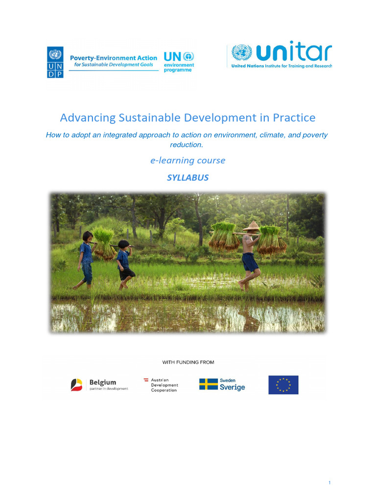 Sustainable Development Advanced Course | PDF | Sustainability | Policy