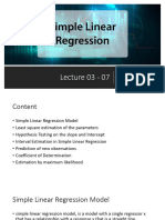 Simple Linear Regression Analysis - Final