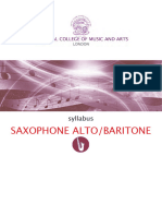Syllabus Saxophone Alto Baritone