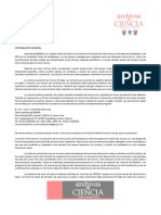 Instrucciones Autores Archivos de Ciencia y Formato Guía