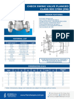 Ft-Valvula Check Swin Bridada Inox C-316