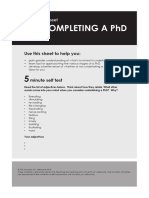 Reading 1_ University of Melbourne, 2010, Help Sheet_ Completing a PhD