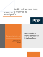 FundamentaciÃ N Teã Rica para Tesis, Proyectos e Informes