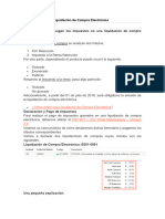 Impuestos en Una Liquidación de Compra Electrónica