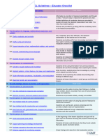 Udl Guidelines Checklist