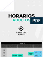 Horarios Adulto Formato Largo