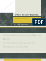 3.2 Criterio del Valor Esperado (2)