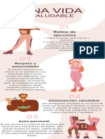 Infografia Guia de Consejos Salud Minimalista Organico Rosa Pastel
