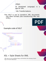 XML and XSLT