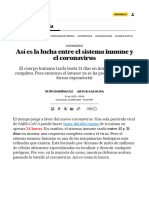 Así Es La Lucha Entre El Sistema Inmune y El Coronavirus Ciencia EL PAÍS