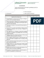 Utang Na Loob Questionnaire