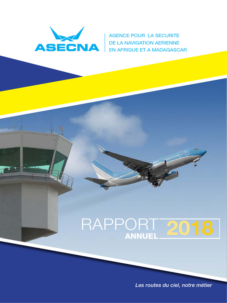 Rapport Annuel ASECNA 2018 | PDF | Aéronautiques | Aviation civile