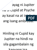 Cupid at Psyche Activity (Pagsunod-Sunod NG Pangyayari