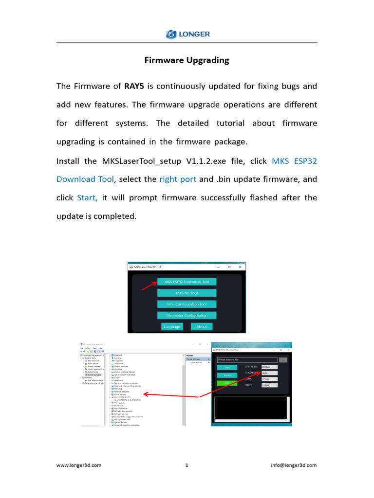 RAY5 Firmware Upgrade Guide | PDF
