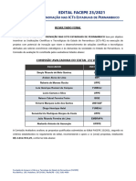 Edital Facepe 23 2021 Resultado Final para Publicação