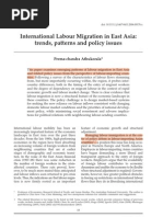 International Labour Migration in East Asia- Trends, Patterns and Policy Issues