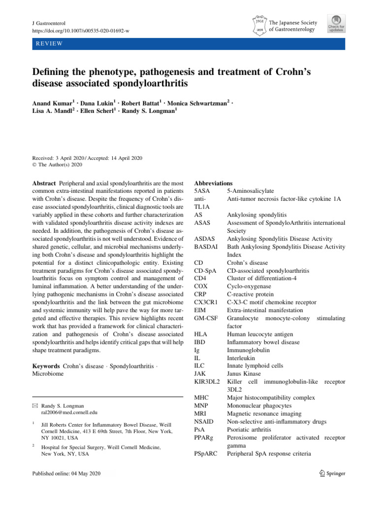 Defining The Phenotype, Pathogenesis and Treatment of Crohn's PDF