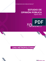 Encuesta DATUM - 10 Agosto 2022 - Informe Electoral