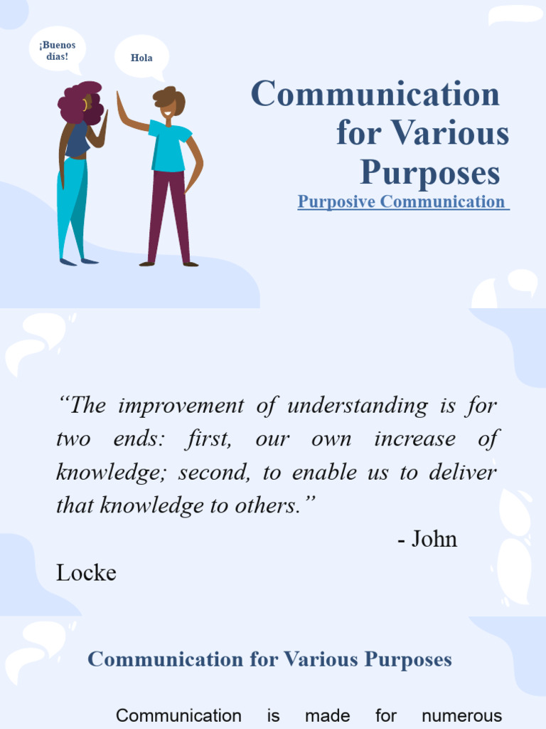 Purposive Communication Techniques | PDF | Communication | Public Speaking