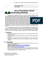 Selection of Foundation Stocks and Breeding Methods