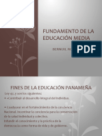 Fundamento de La Educación Media